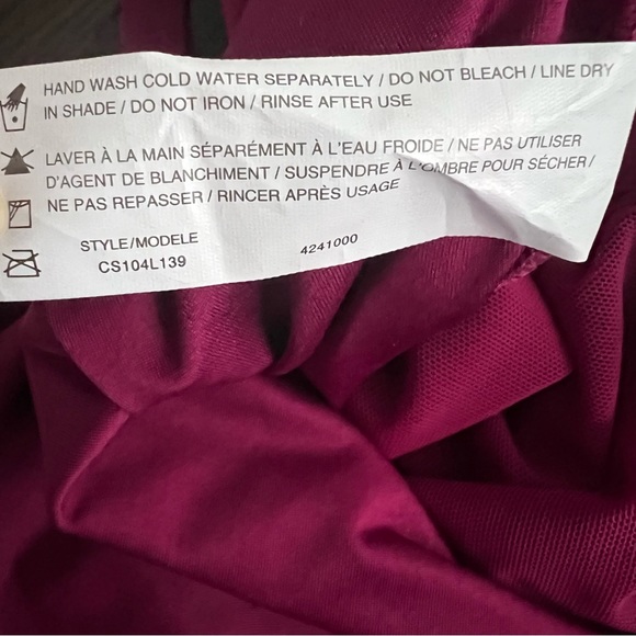 Gottex essentials one piece raspberry colour bathing suit size 12 - Picture 5 of 7